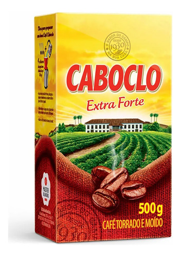 Cafe Molido Caboclo Extra Forte 500g S/ Azucar Import Brasil