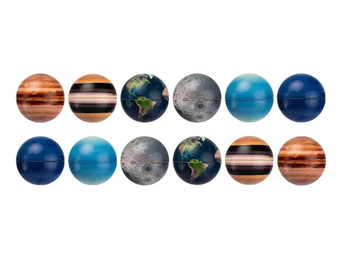  6 Bolas De Anti-estrés Sistema Solar Bola Educativa Planeta