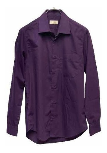 Camisa Hombre Talle S Artisti Poliéster Violeta Buen Estado