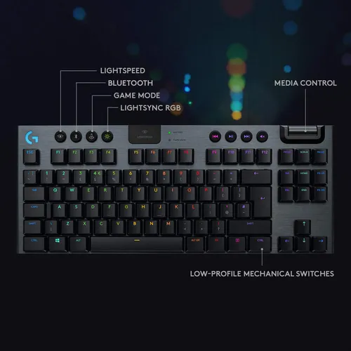Teclado Mecánico Gaming Logitech G915 Tkl Inalámbrico Rgb