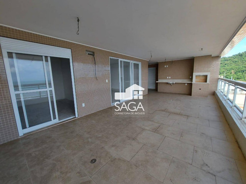 Imagem 5 de 30 de Frente Mar! Apartamento Com 4 Dormitórios À Venda, 250 M² Por R$ 2.500.000 - Canto Do Forte - Praia Grande/sp - Ap3973