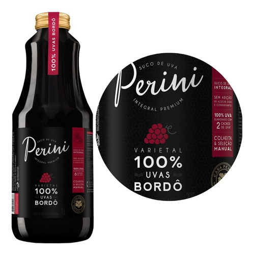 Suco De Uva Integral Tinto 100% Uva Bordo Perini 1 Litro