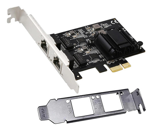 Tarjeta De Red Pcie Gigabit De Doble Puerto Con Bajo, 2,5g