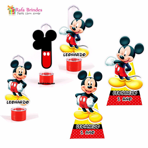 Kit Festa Infantil Personalizado Mickey Mouse 100 Peças