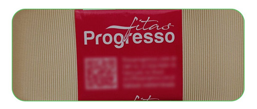 Fita De Gorgurão Gp009 38mm Progresso Nº9 | 10 Metros Cor Baunilha