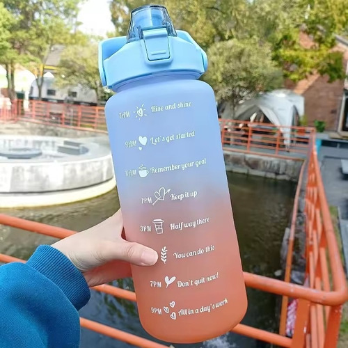 Botella De Agua Deportiva Portátil Para Exteriores, 2000 Ml