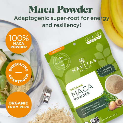 Navitas Organics Maca Powder, 16oz. (2-pack), 181 Servings -