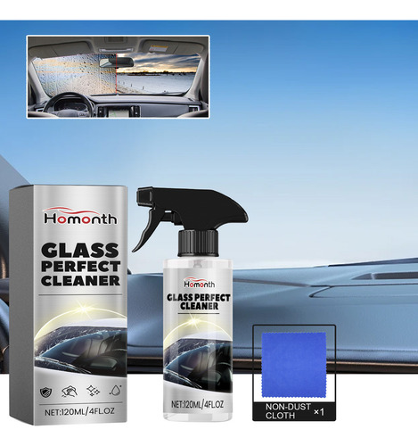 Casco M Glass Cleaner Para Parabrisas Delantero Vision Clear