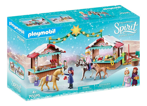 Playmobil Spirit Navidad En Miradero 70395 Con Caballos