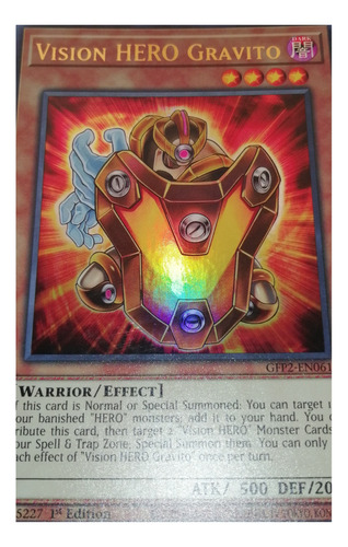 Vision Hero Gravito Yu-gi-oh! Original Konami