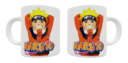 Caneca Cerâmica Branca Anime Naruto - Naruto