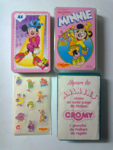 Naipes, Cartas De Minnie, Cromy De Walt Disney C/reglas