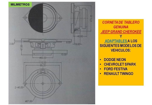 Imagen 3 de 5 de Corneta 3,5 Para Tablero Adaptable Spark Ref 5 Dls Zelle