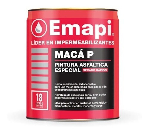 Pintura Asfáltica Maca P Emapi X 1 Lts