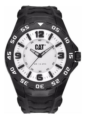 Reloj Cat Hombre Lb-111-21-231 Motion /jordy Color de la correa Negro/Blanco Color del bisel Negro Color del fondo Negro