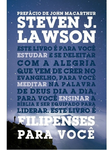 Filipenses Para Você Livro Steven J. Lawson