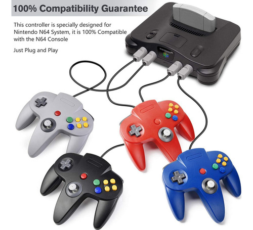 Controlador N64 Saffun 2 Joystick 10 Botones