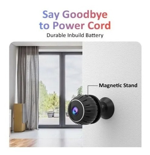 Mini Cámara Espía Inalámbrica Wifi Infrarrojo Imán Ipc-nx11
