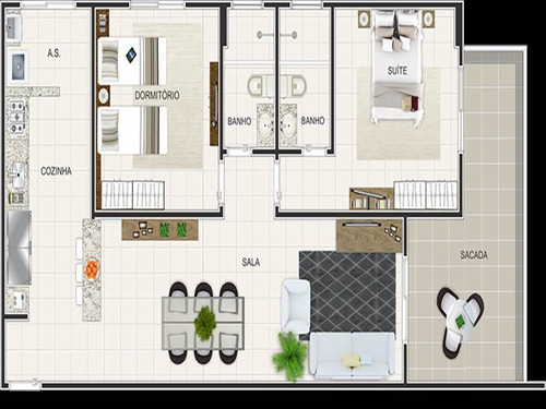 Imagem 2 de 2 de Apartamento - Venda - Ocian - Praia Grande - Lit94