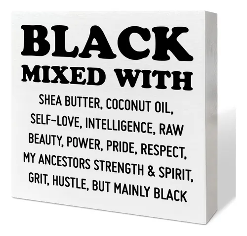 Decoracion De Caja De Madera Negra Para Mujer Y Nina, Negro