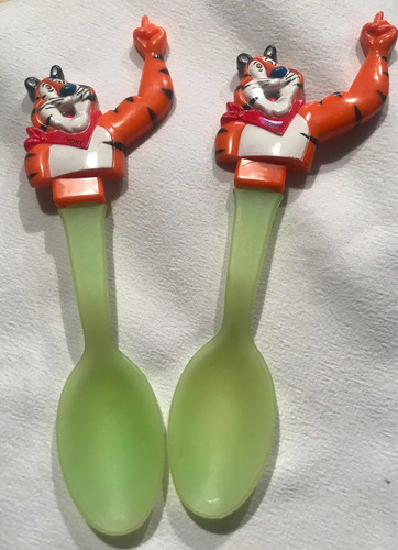 Lote De 2 Cucharas Niños Tigre Kelloggs