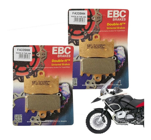 Pastilhas Freio Ebc Fa335hh Bmw R1200gs 1200 2006 2007 2008