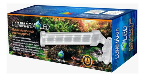 Luminária Led Wfish Wfl20 Azul E Branca Bivolt