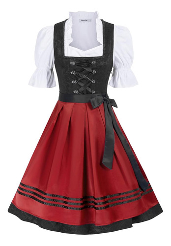 Jasambac Vestidos Dirndl Para Mujer Tallas Grandes Largos 3