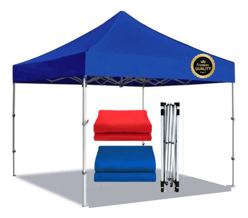 Tenda 3x3 Gazebo Reforçada Sanfonada Com Laterais + Bolsa