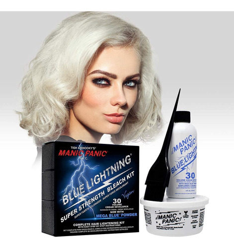 Manic Panic Kit De Blanqueador Con Rayos Azules De 30 Volúme