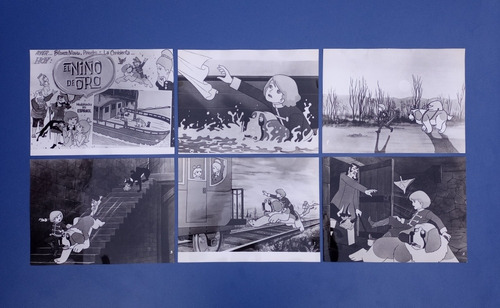 6 Fotos Cine Lobby Cards El Niño De Oro Animación 1973