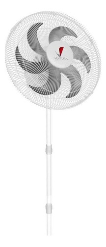 Ventilador De Coluna 50cm Ventura Biturbo - Grade De Aço Cor da estrutura Branco Cor das pás Preto Diâmetro 50 cm Material das pás Polietileno Quantidade de pás 6 110V/220V