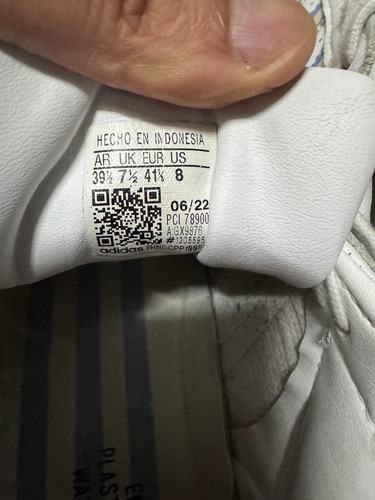 Zapatillas Adidas Superstar Gx9876 White Light Blue 40 Arg (Usado)