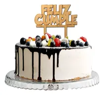Comprar Letrero Para Pastel Cumpleaños Topper Cake Fiesta Beis Feliz Cumpleaños