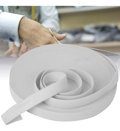 Banda Elástica Tejida Para Accesorios De Costura Blanca Y Bl