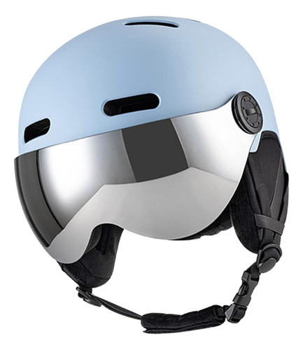 Casco De Snowboard Con Gafas De Esquí, Accesorios Azul M