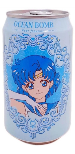 Gaseosa Sailor Moon Sabor Pera 330 Ml. - Lata Coleccionable.