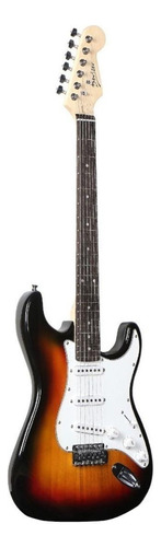 Guitarra Eléctrica Deviser L-g1, Sombreada Con Funda Y Cable Color Sunburst Material del diapasón Richlite Orientación de la mano Diestro