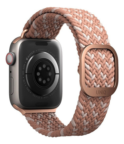Correa Trenzada Para Apple Watch 42/41/40/38mm Aspen De Uniq Ancho De La Correa 3 Cm Color Rosa Cítrico