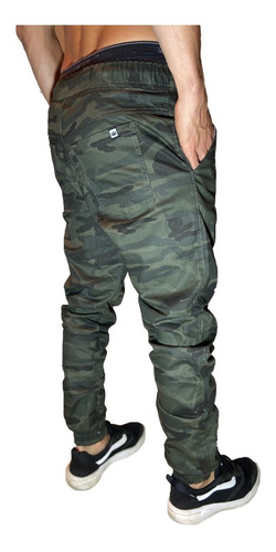Calça Masculina Jogger Preta Jeans Com Lycra