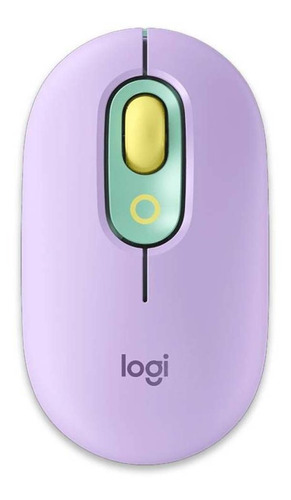 Mouse Inalambrico Logitech Pop, 4 Botones, 4.000 Dpi, Lila
