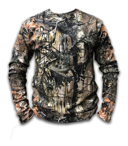 Playera Camuflajeada Manga Larga Tiro Outdoor 