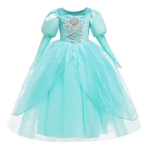 Disfraz De Sirena Para Niña, Vestido De Princesa Ariel B, Fi