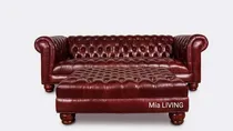Comprar Sillon 3 Cuerpos 100 % Cuero  + Camastro Mia Living Fabrica