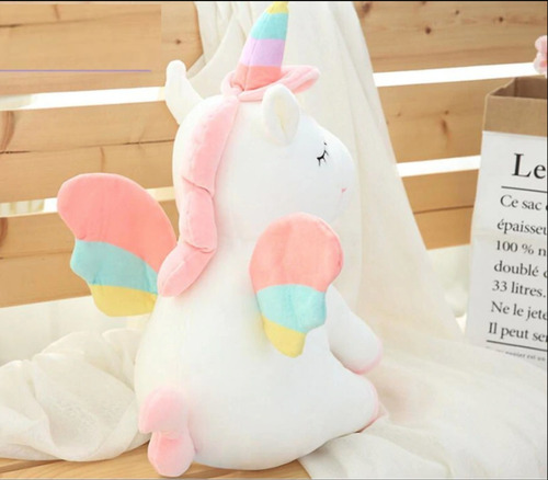 Unicornio Pony De Peluche Arcoiris Tipo Kawaii Envio Gratis