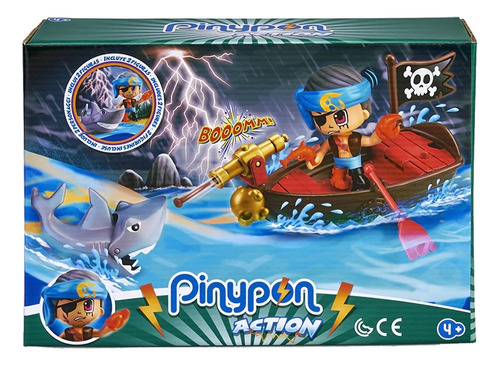 Pinypon Action Bote Pirata C/fig Y Acc Int 15587 Pin&pon