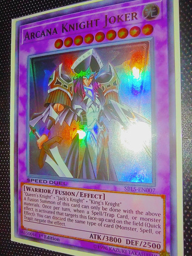 Yugioh! Arcana Knight Joker Ultra Rare Sbls-en007 1st Ed