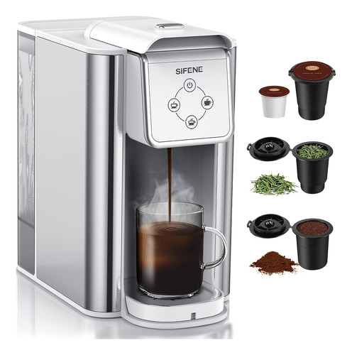 Cafetera Electrica Sifene K-cup 3 En 1 Auto - Blanco