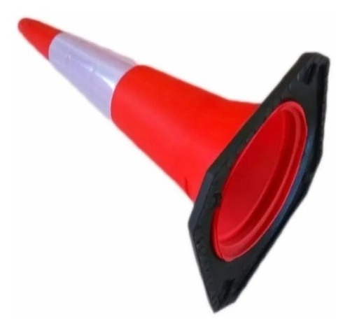 Imagen 2 de 5 de Cono Vial Reflectivo Tipo Rutero 1m Base Goma Pesado Reforza