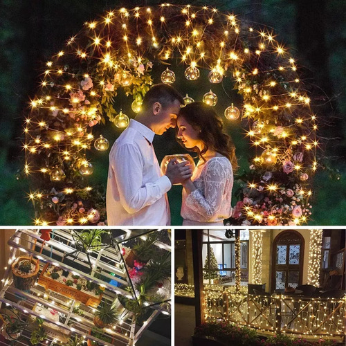 300 Led Luces De Cortina , 3Mx3M Impermeable Iluminación,uces De Cortina De Navidad Blanco Cálido Con Gancho, 8 Modos de Luces con Control Remoto, Cadena de Luces, Decoración para Dormitorio, Fiestas,